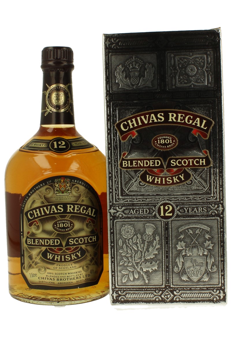 Sample bottle of Whiskey - Chivas Regal 12 years 40% - Distillerie Chivas