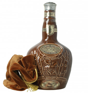 CHIVAS ROYAL SALUTE 21 Year Old Bot.90's 70cl 40% CERAMIC BROWN 0,8 Kg