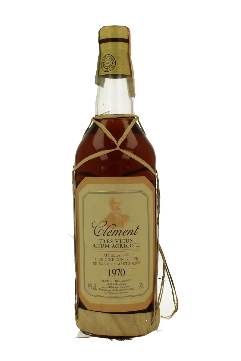 CLEMENT Rum 1970 Vieux - Agricole Spirits - Whisky 44% Products - 70cl Antique, Rhum - Whisky 