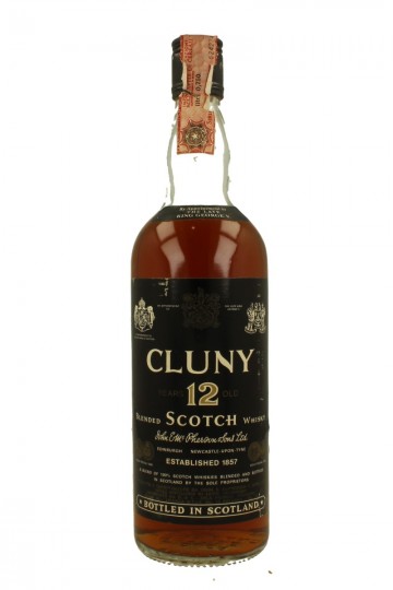 CLUNY Black Label 12yo Bot.70's 75cl 43% John & MacPherson - Blended