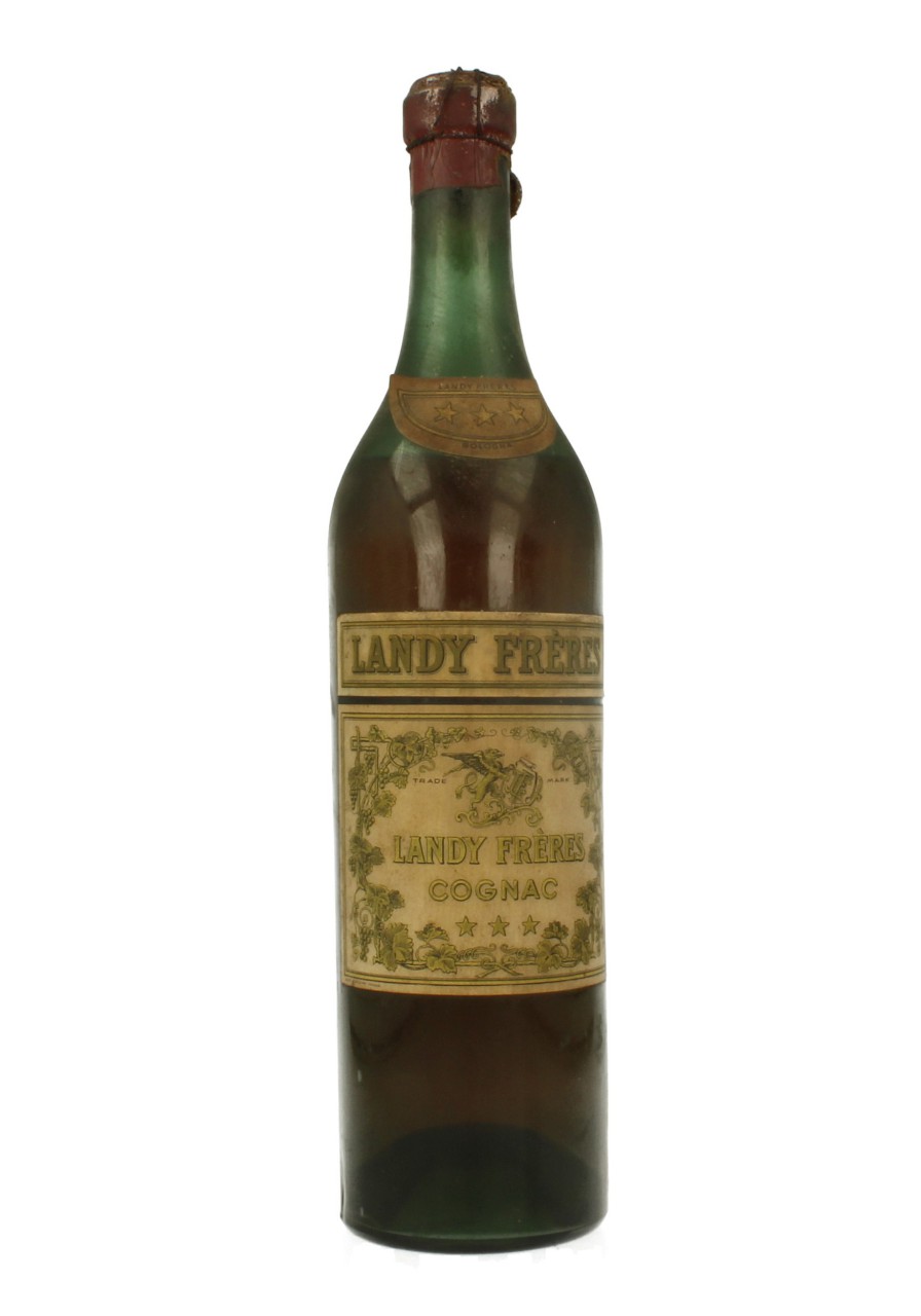 COGNAC LANDY FRERES 100 CL 42 % VERY RARE BOTTLED IN THE 20'S-30'S