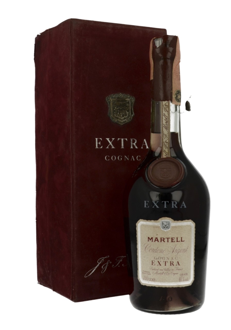 COGNAC MARTELL EXTRA 700CC 44% RED BOX - Products - Whisky Antique