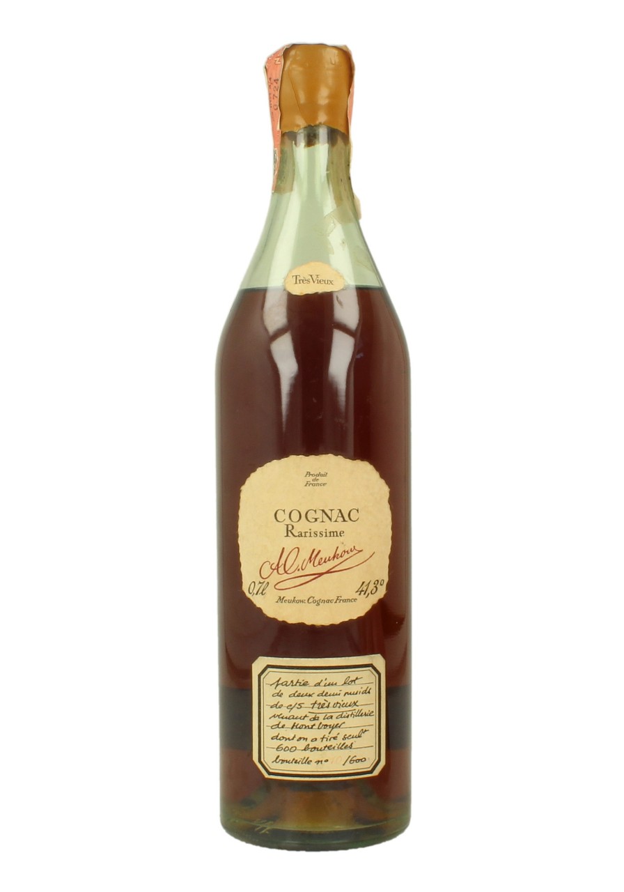 COGNAC MEUKOW RARISSIME 70 CL 41.5 % VERY VERY RARE OLD -BOTTLED