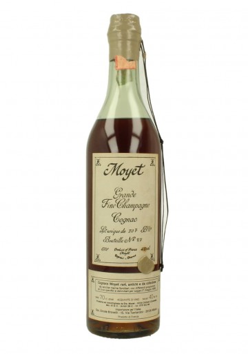 COGNAC MOYET  GRANDE CHAMPAGNE  70 CL 40 % ONLY 307 BOTTLES 