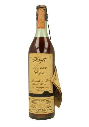 COGNAC MOYET  TRES VIEUX  70 CL 40% ONLY 165 BOTTLES BOTTLED IN THE 70- 80'S