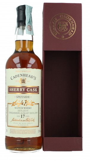 CRAGGANMORE 17 Years Old 1999 2017 70cl 52% Cadenhead's - SHERRY CASK