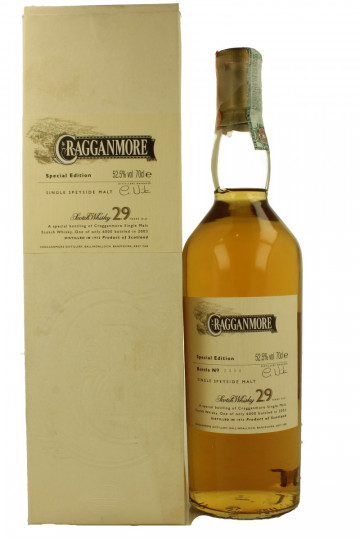Cragganmore Speyside   Scotch Whisky 29 Years Old Bottled 2003 70cl 52.5% OB-