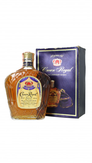 CROWN ROYAL Canadian Whisky 10  years old Bot in The 90's early 2000 70cl 40% OB