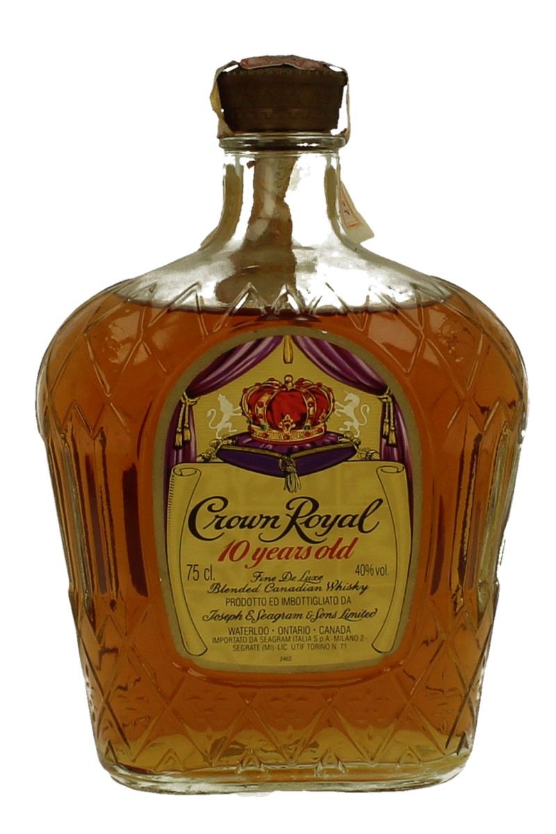 CROWN ROYAL Canadian Whisky 1977 75cl 40% Seagram - Products - Whisky  Antique, Whisky & Spirits