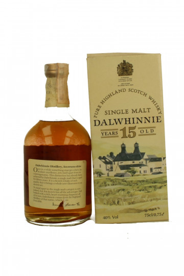 DALWHINNIE Pure Highland Scotch whisky 15 Years Old Bot 1980's 75cl 40% OB  -