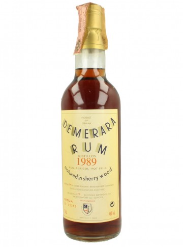 DEMERARA RUM  MOON IMPORT  1989 2001 70CL 46% SHERRY WOOD