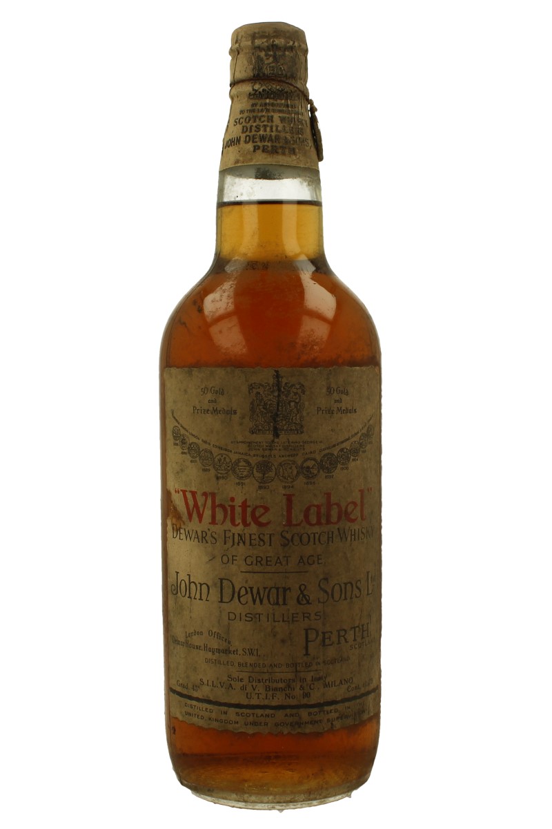 DEWAR'S White Label Spring Cap Bot. 50/60's 75cl 43% - Blended - Products -  Whisky Antique, Whisky & Spirits