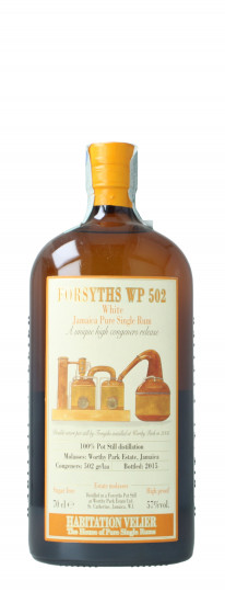 Forstyths Worthy Park Estate Jamaica  Pure White Rum Bottled 2015 70cl 50% Habitation Velier