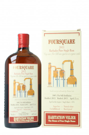 FourSquare a Barbados Pure Single Rum 2  Year Old 2013 2015 70cl 64% Habitation Velier