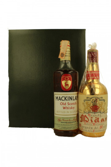Gift Bpx Mackilay Blended Scotch Whisky & Midas Brandy - Bot. in The 70's 2x75cl OB-