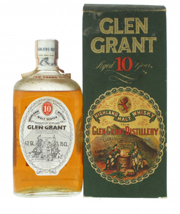 Glen Grant Speyside  Scotch Whisky 10 year old - Bot.70's 75cl 43% OB- Giovinetti Import-low