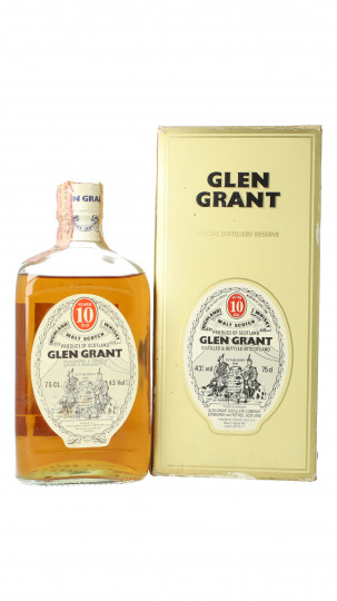 Glen Grant Speyside  Scotch Whisky 10 years old - Bot.70's-80's 75cl 43% OB