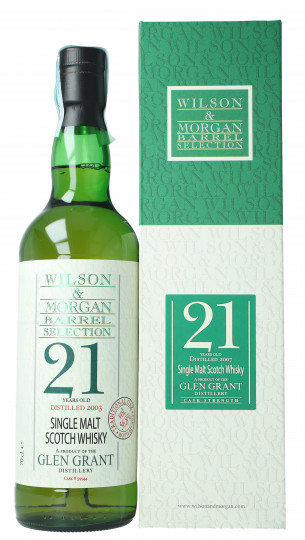 Glen Grant Speyside  Scotch Whisky 21 years old 2003 2024 70cl 56.8% - Wilson & morgan -cask strenght  cask 59944