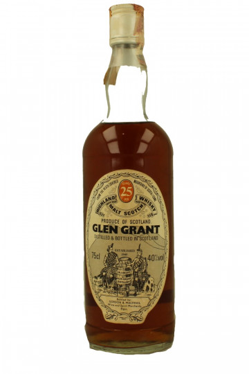 Glen Grant Speyside  Scotch Whisky 25 Years Old - Bot.70's-80's 75cl 40% Gordon MacPhail  -