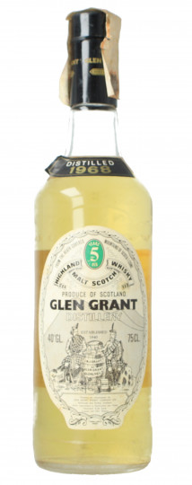 Glen Grant Speyside  Scotch Whisky 5 Year Old 1968 75cl 40% OB