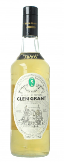 Glen Grant Speyside  Scotch Whisky 5 Year old 1970 75cl 40%