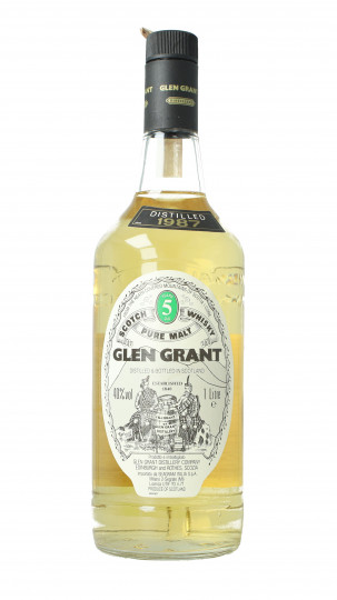 Glen Grant Speyside  Scotch Whisky 5 years old 1987 1 litrre 40% OB