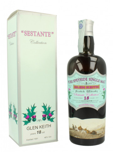 Glen Keith Speyside Scotch Whisky 18yo 1991 2009 70cl 46% Silver Seal  - Sestante Collection