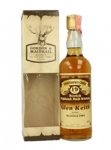 Glen Keith Speyside Scotch Whisky 19 year old 1963 75cl 40% Gordon MacPhail - Connoiseur Choice