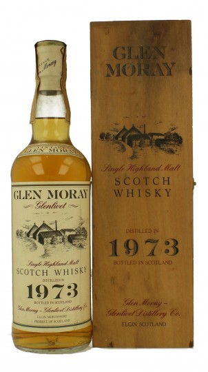 GLEN MORAY 1973 75cl 43% ob-Wood Box