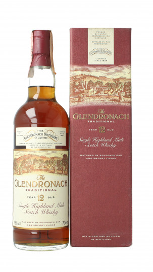 GLENDRONACH Highland Single Malt Whisky 12 Years Old Bot.90's 70cl 43% OB