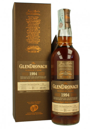 GLENDRONACH Highland Single Malt Whisky 21yo 1994 2016 70cl 54.1% OB - for Silver Seal & Lion's