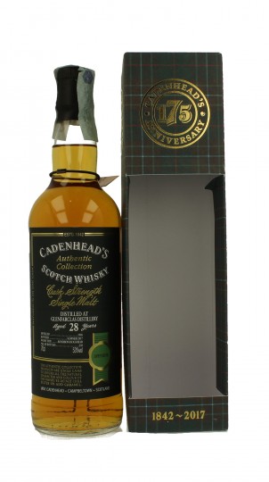 GLENFARCLAS 28 years old 1988 2017 70cl 53% Cadenhead's - Authentic Collection-175th anniversary