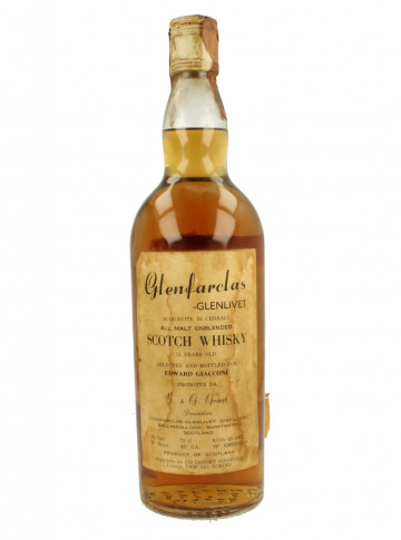 GLENFARCLAS-Glenlivet 21yo Bot.70's 26-2/3 Fl.Ozs 43% OB - for Edward Giaccone