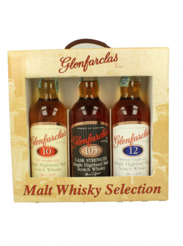 GLENFARCLAS Malt Whisky Selection 10 years old - 12 years old 3 x 35cl 40-43-60%