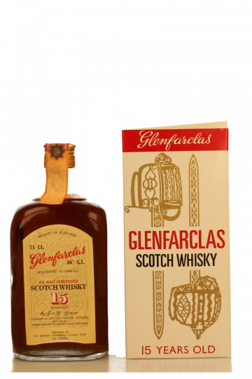 Glenfarclas Speyside  Scotch Whisky 15 years old - Bot.70's-80's 70cl 46% - G&M Pinerolo Import