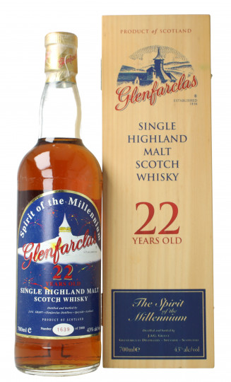 Glenfarclas Speyside Scotch Whisky 22 Years old 70cl 43% OB-  Spirits of Millenium