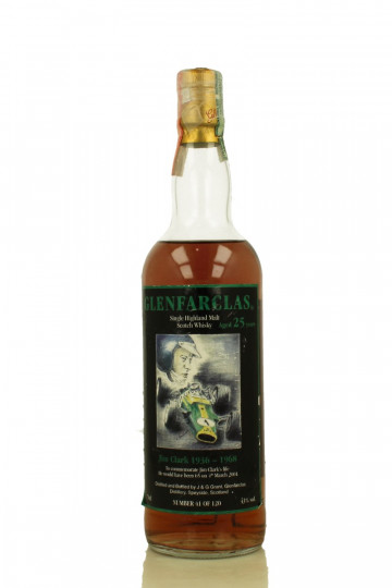 Glenfarclas Speyside Scotch Whisky 25 Year Old 75cl 40% OB-Jim Clark Edition