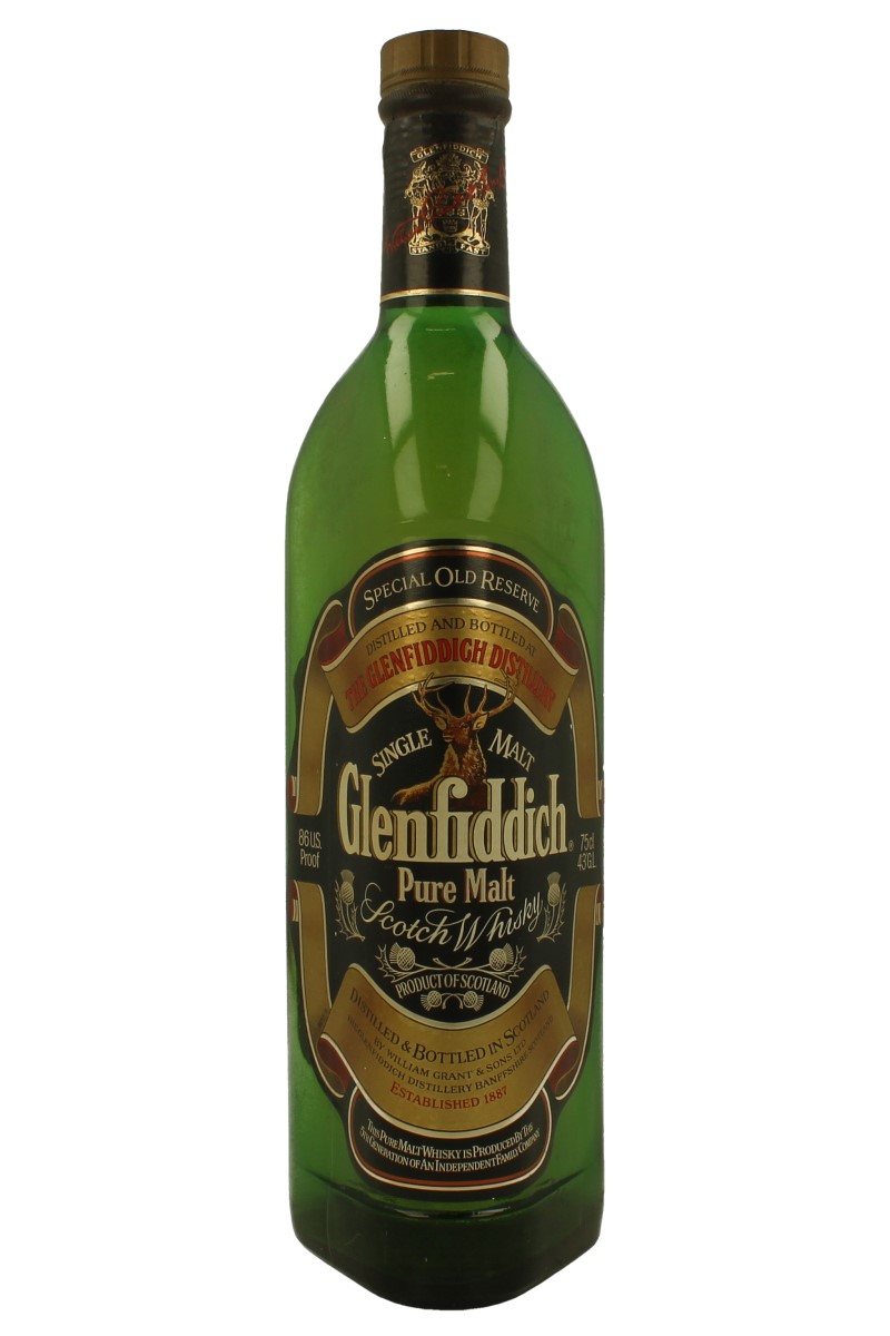 GLENFIDDICH BOTTLED IN THE 90'S EARLY 2000 75cl 86 US-Proof