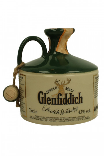 Glenfiddich Speyside  Scotch Whisky Bot.1980's 75cl 43% CERAMIC DECANTER -Robert The Bruce