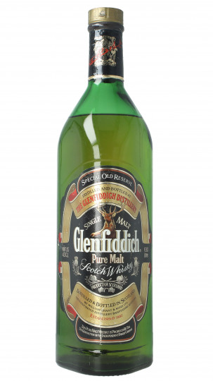 Glenfiddich Speyside  Scotch Whisky Bottled around 1980 1 Litre 43% OB