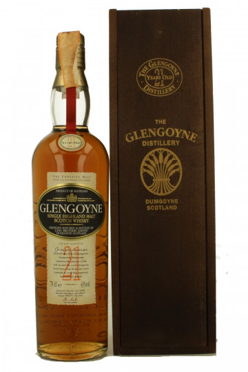 Glengoyne Highland  Scotch Whisky 21 Years old Bot in The 90's early 2000 70cl 43% OB-Wood box
