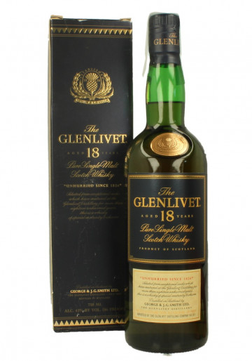 GLENLIVET 18yo Bot.90's 43% OB - U.S Import