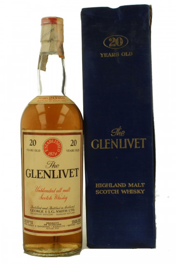 GLENLIVET 20 Years Old - Bot. in The 70's 75cl 45.7% OB-