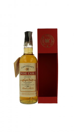 GLENLIVET 24 years old 1988 2013 70cl 53.9% Cadenhead's - WINE CASK