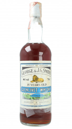 Glenlivet Smith's  Speyside Scotch Whisky 15 Year Old - Bot.70's-80's 75cl 46% Gordon MacPhail- Amazing whisky