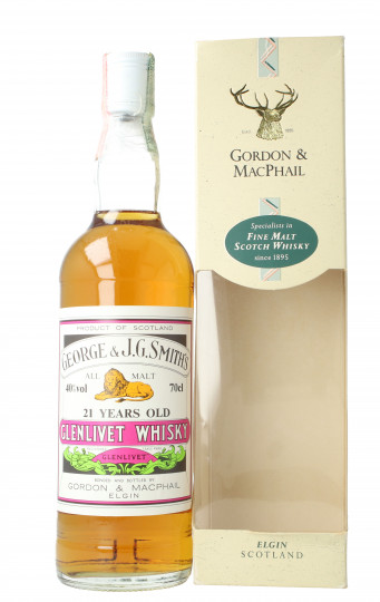 Glenlivet Smith Speyside Scotch Whisky 21 Years Old - Bot. in The 90's 70cl 40% Gordon MacPhail  -