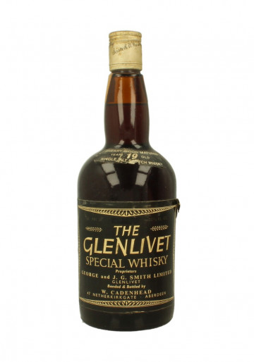 Glenlivet Speyside  Scotch Whisky 19 year Old Bot.70's 26-2/3 Fl.Ozs 80°proof Cadenhead's - Dumpy Sherry Wood