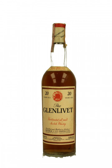 Glenlivet Speyside  Scotch Whisky 20 Years Old - Bot. in The 70's 75cl 45.7% OB-