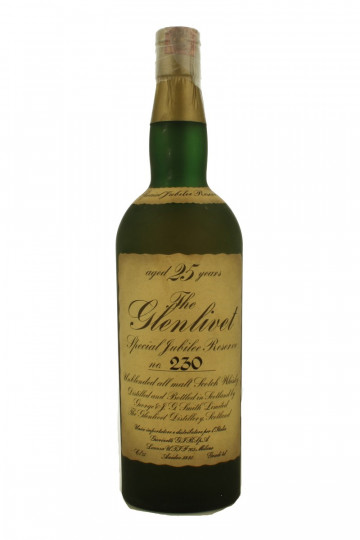 Glenlivet Speyside Scotch Whisky 25 Year Old Bottled 1977 75cl 43% Jubilee Reserve  Giovinetti Import - NO box