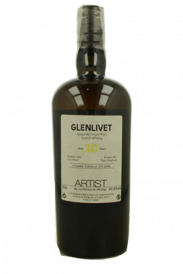 Glenlivet Speyside  Scotch Whisky 30 Years Old 1981 2011 70cl 49.8% The Artist By LMDW